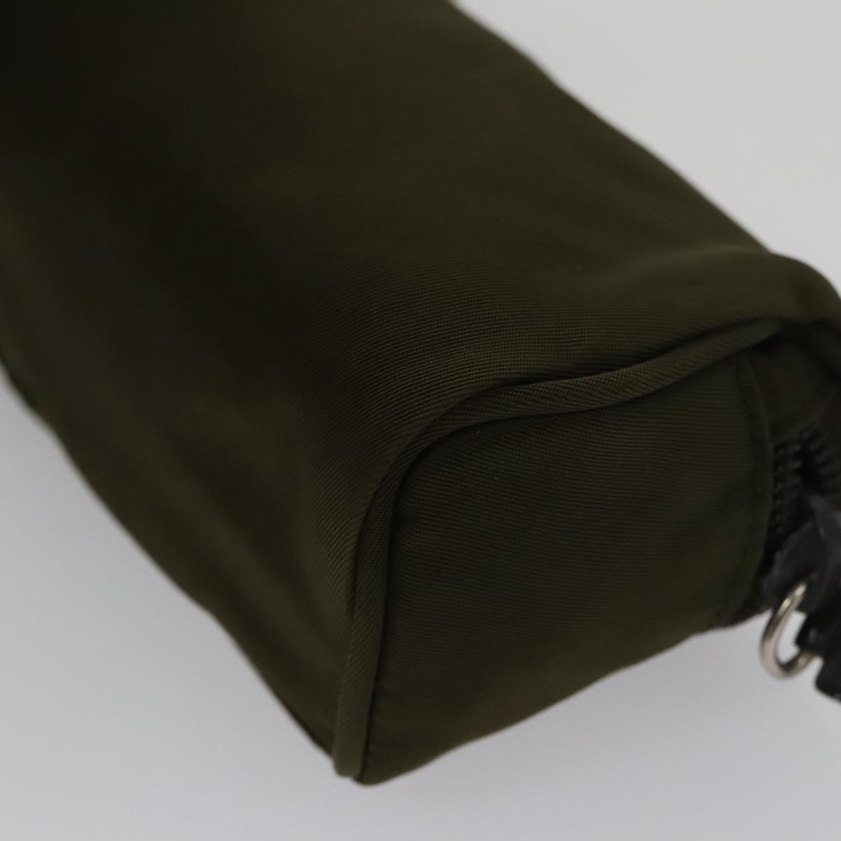 Prada Re-Nylon Khaki Synthetic Clutch Bag (Pre-Owned)