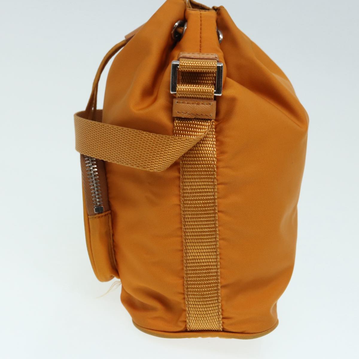 Prada Tessuto Orange Synthetic Clutch Bag (Pre-Owned)