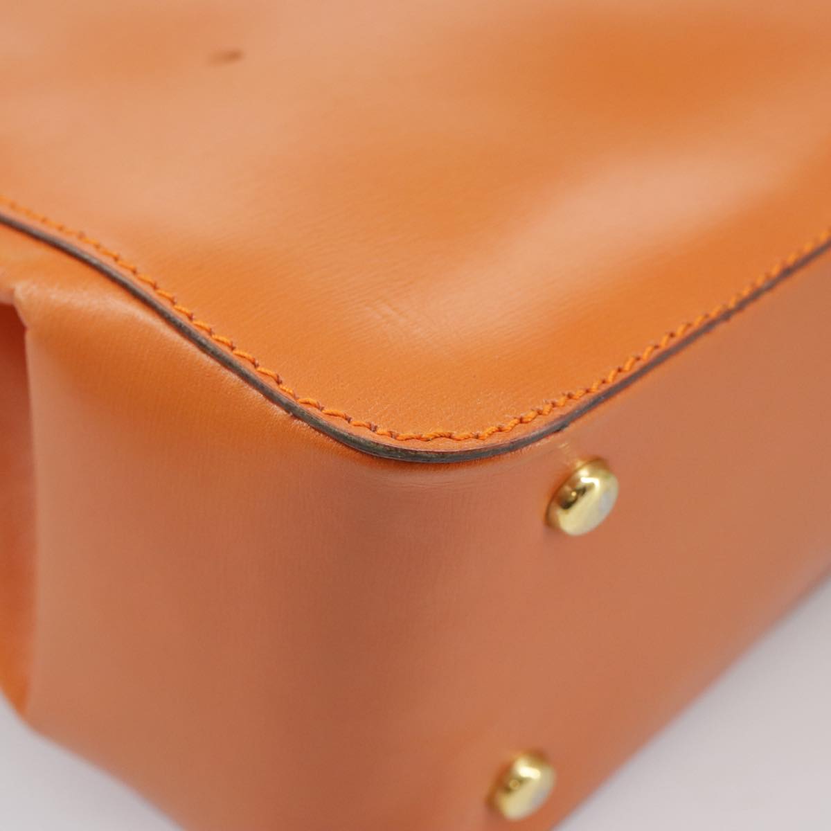 Céline Orange Leather Shoulder Bag (Pre-Owned)