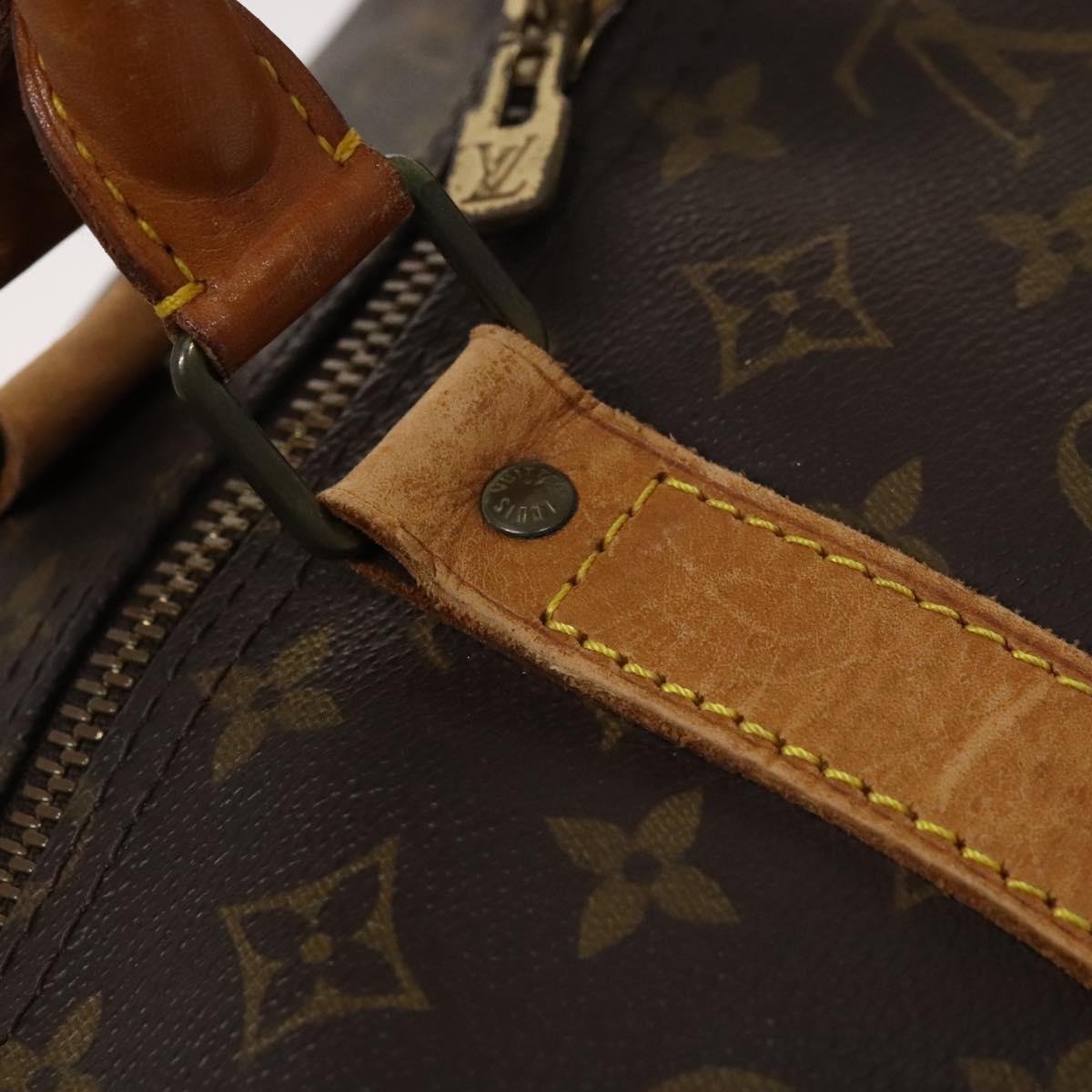 Louis Vuitton Keepall Bandoulière 60 Brown Canvas Travel Bag (Pre-Owned)
