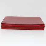 Louis Vuitton Pochette Red Leather Clutch Bag (Pre-Owned)