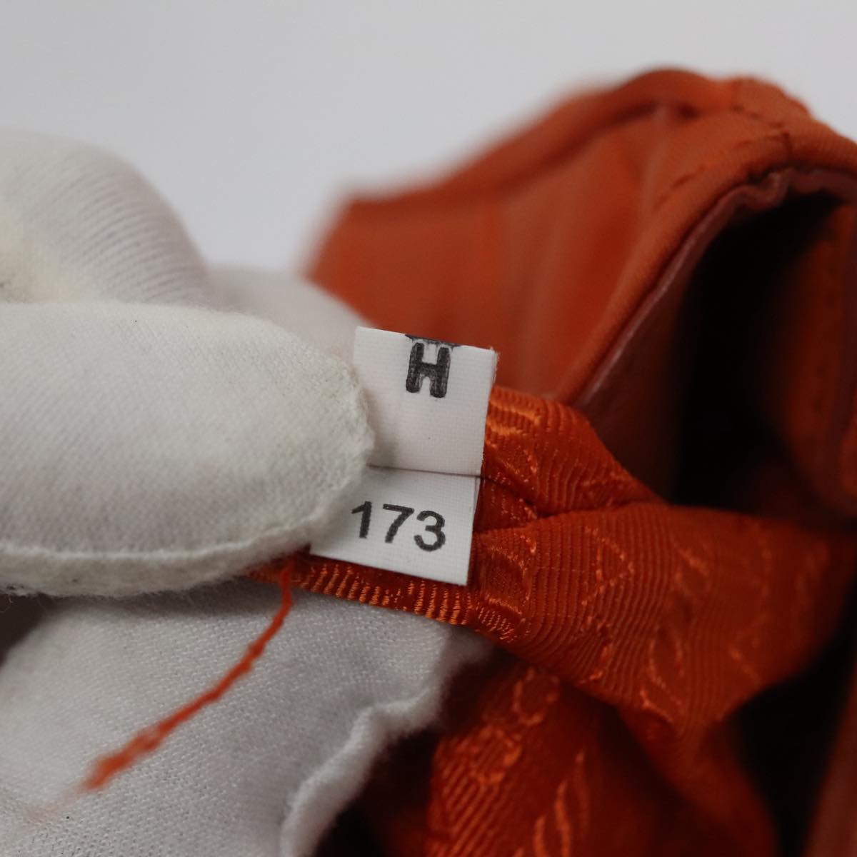 Prada Tessuto Orange Synthetic Shoulder Bag (Pre-Owned)