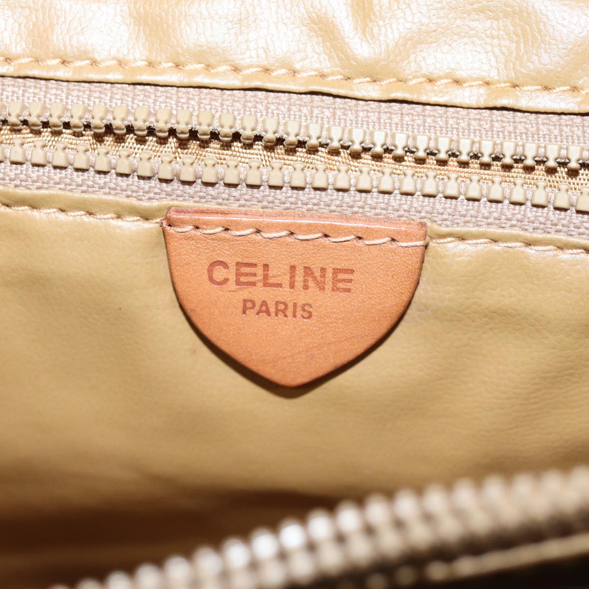 Céline Macadam Beige Canvas Shoulder Bag (Pre-Owned)