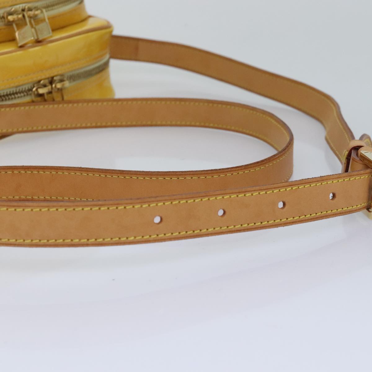 Louis Vuitton Wooster Yellow Patent Leather Shoulder Bag (Pre-Owned)