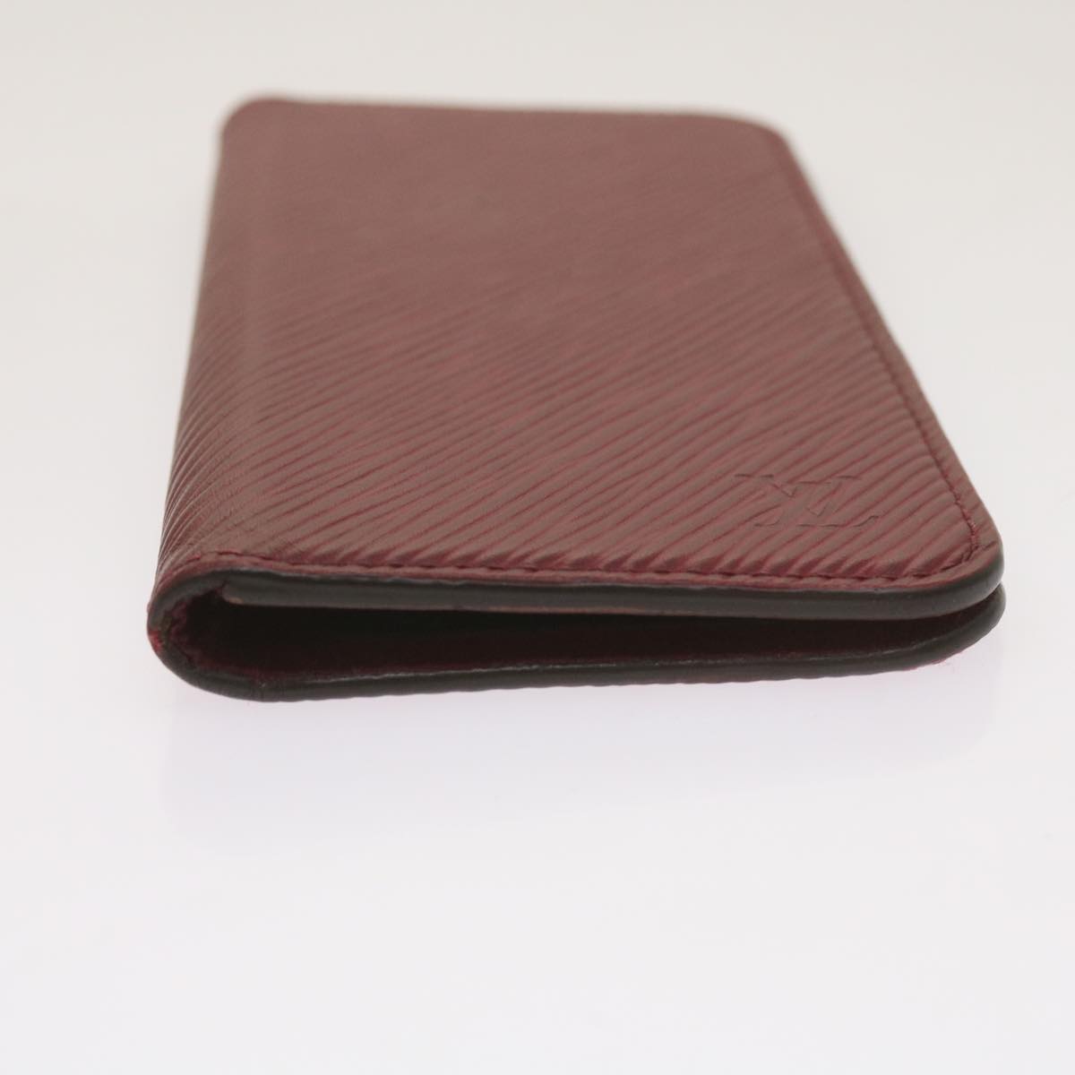 Louis Vuitton Iphone Case Burgundy Leather Phone Jewelry (Pre-Owned)