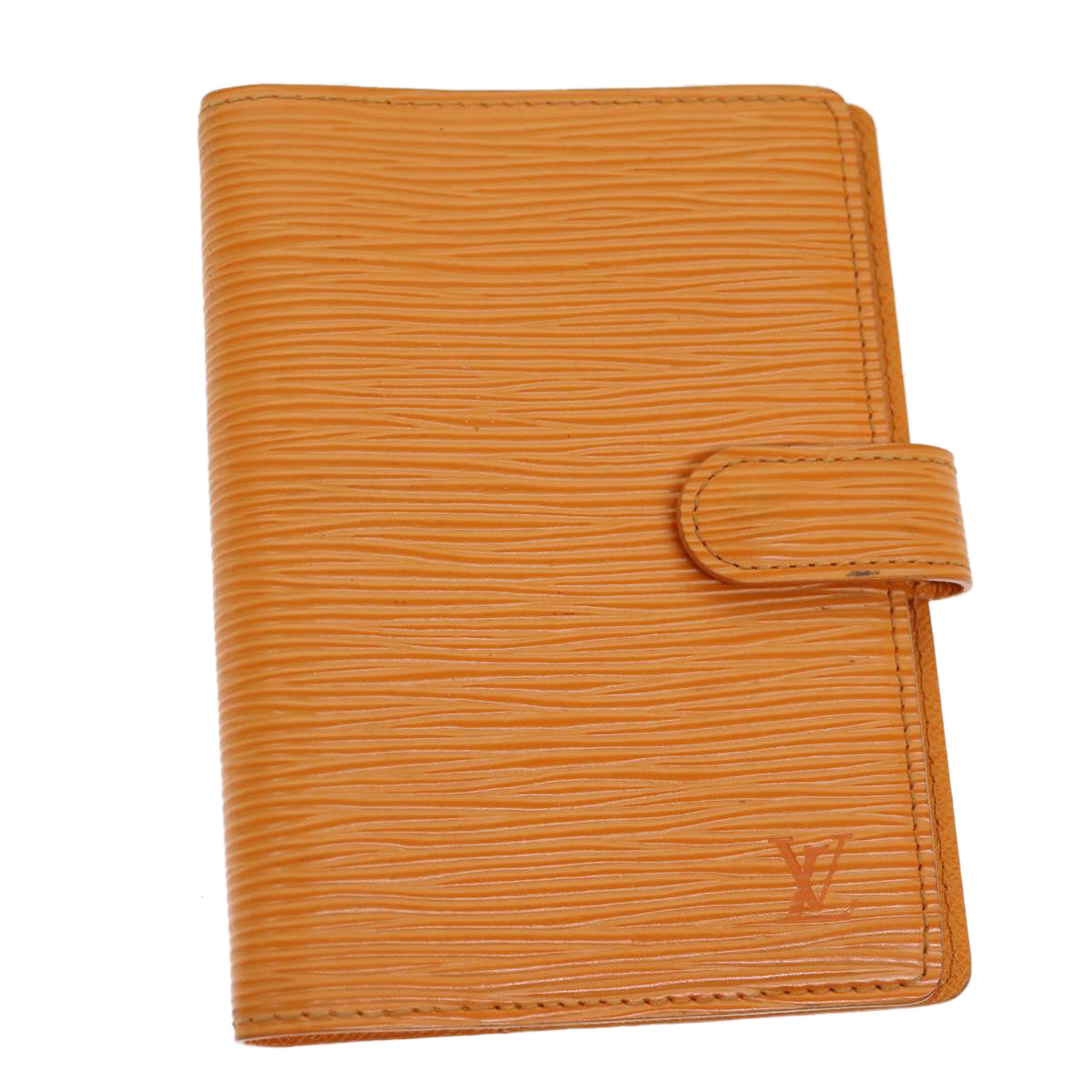 Louis Vuitton Agenda Cover Orange Leather Wallet  (Pre-Owned)