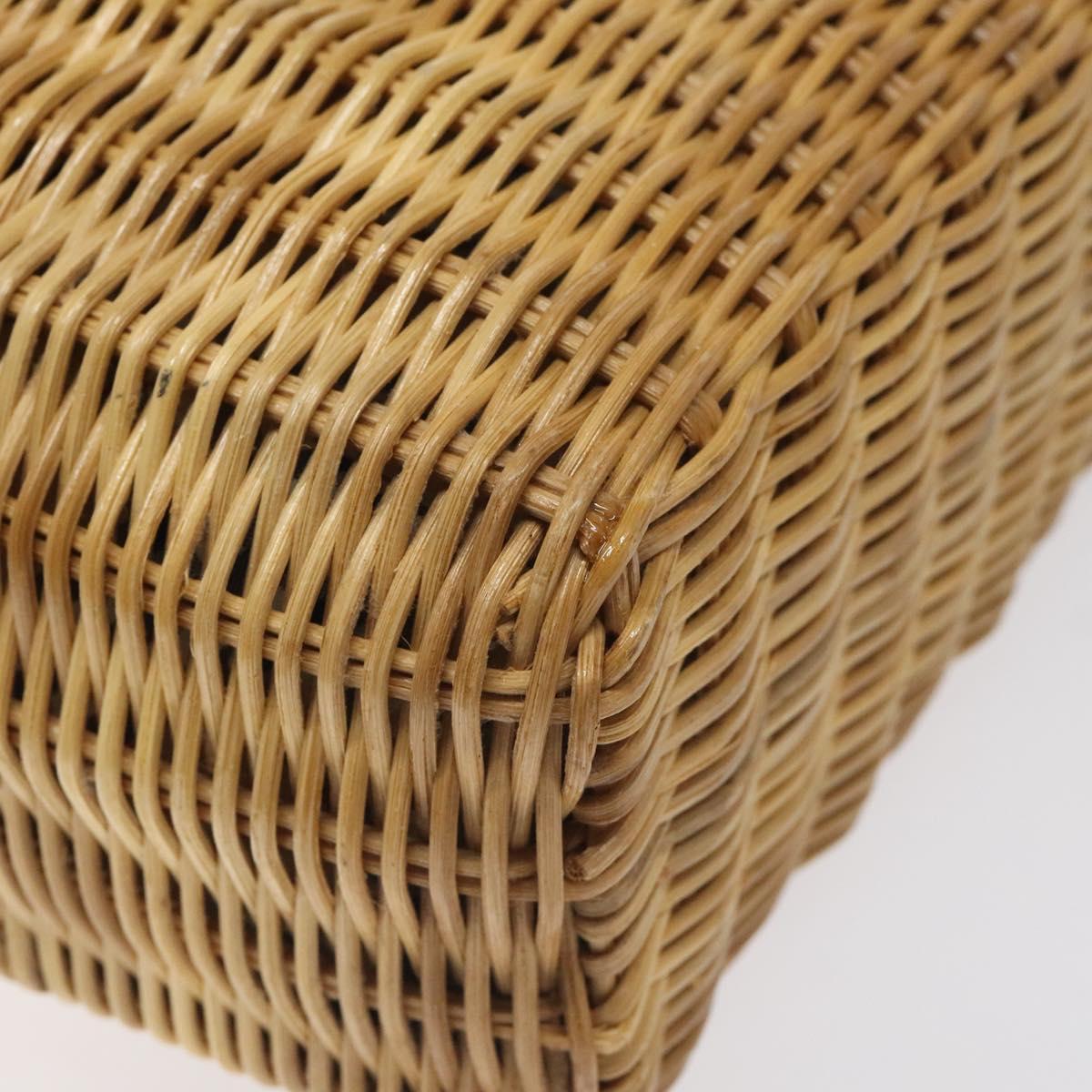 Burberry Beige, Brown Wicker Tote Bag (Pre-Owned)