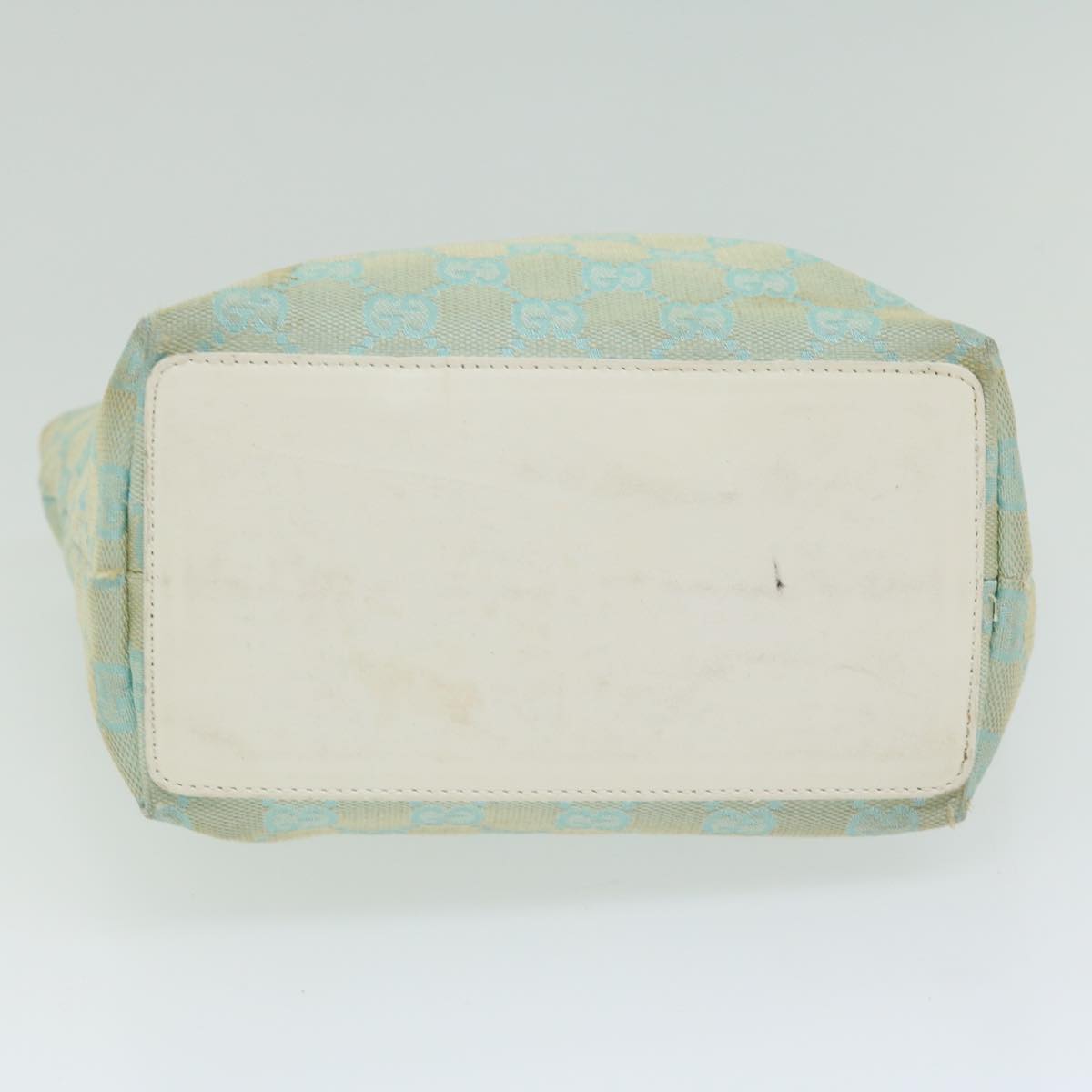 Gucci Gg Canvas Blue Canvas Handbag (Pre-Owned)
