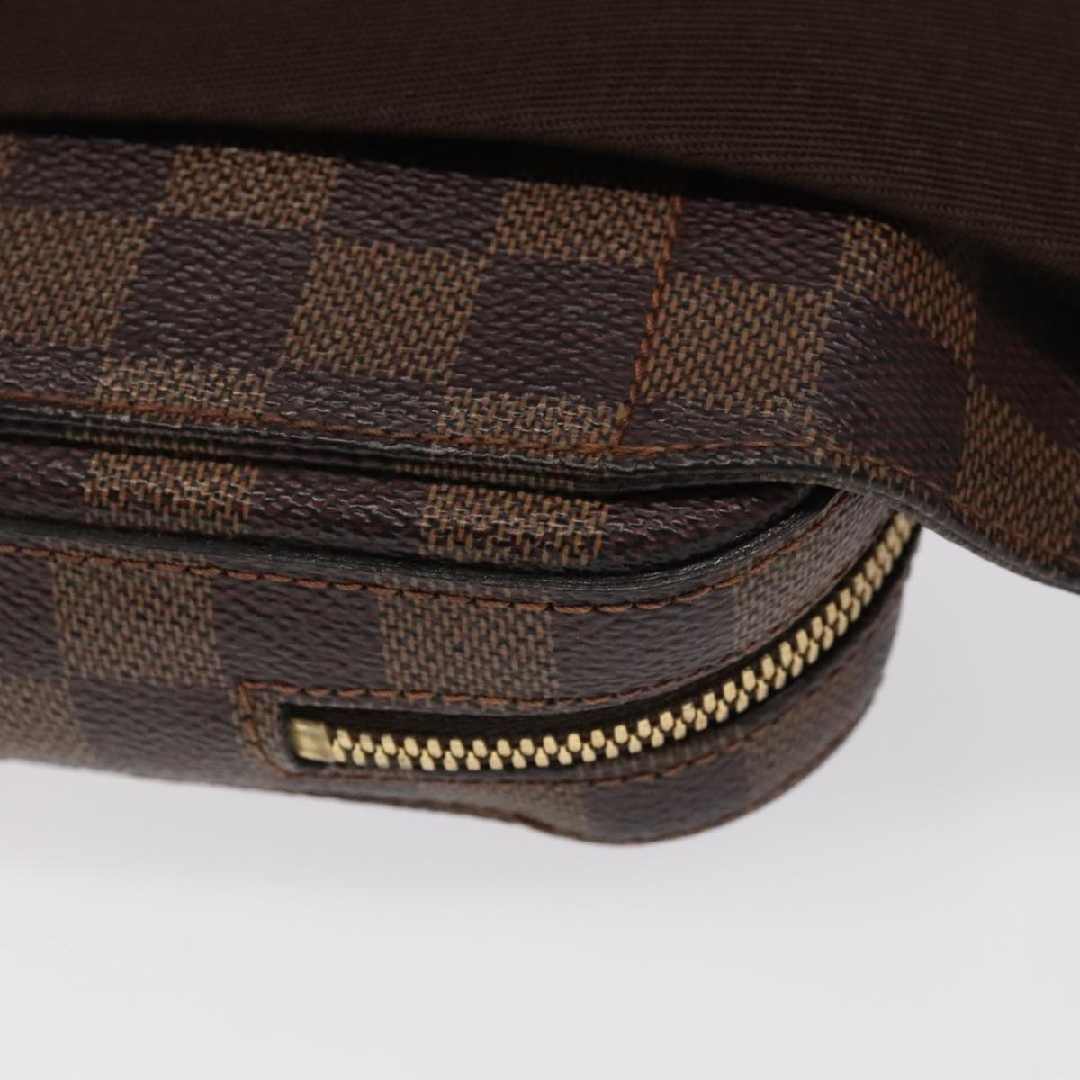 Louis Vuitton Geronimos Brown Canvas Shoulder Bag (Pre-Owned)