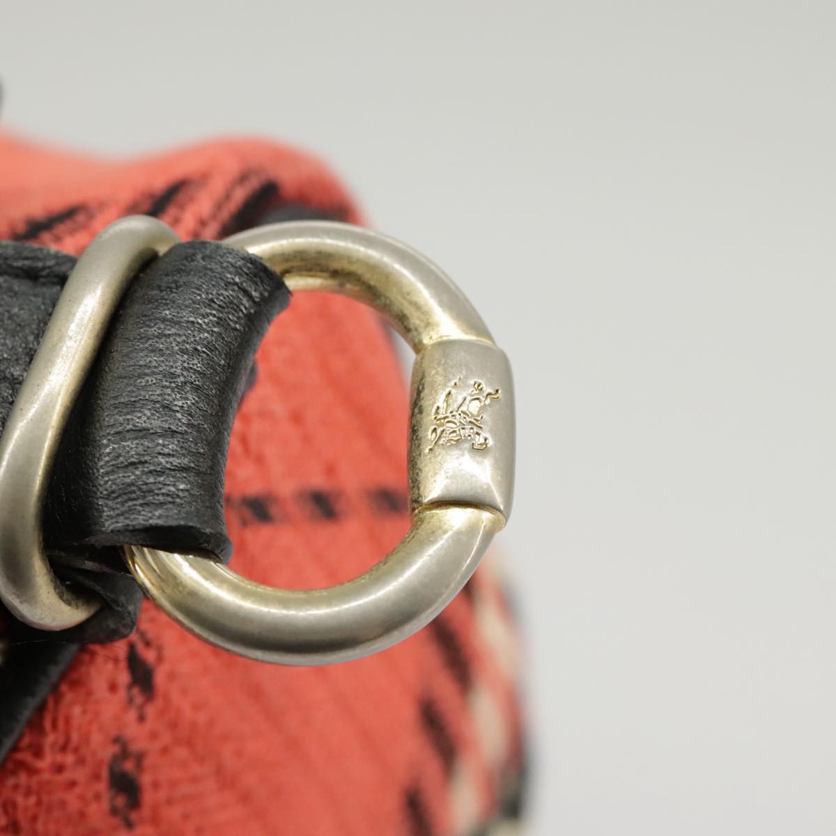 Burberry Nova Check Red Canvas Handbag (Pre-Owned)