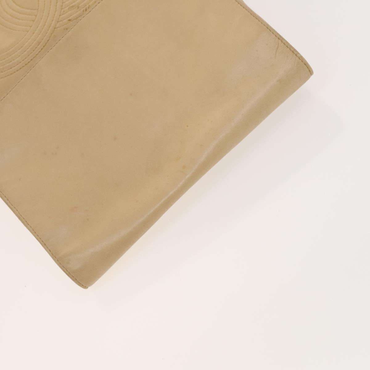 Chanel Cc Beige Leather Backpack Bag (Pre-Owned)