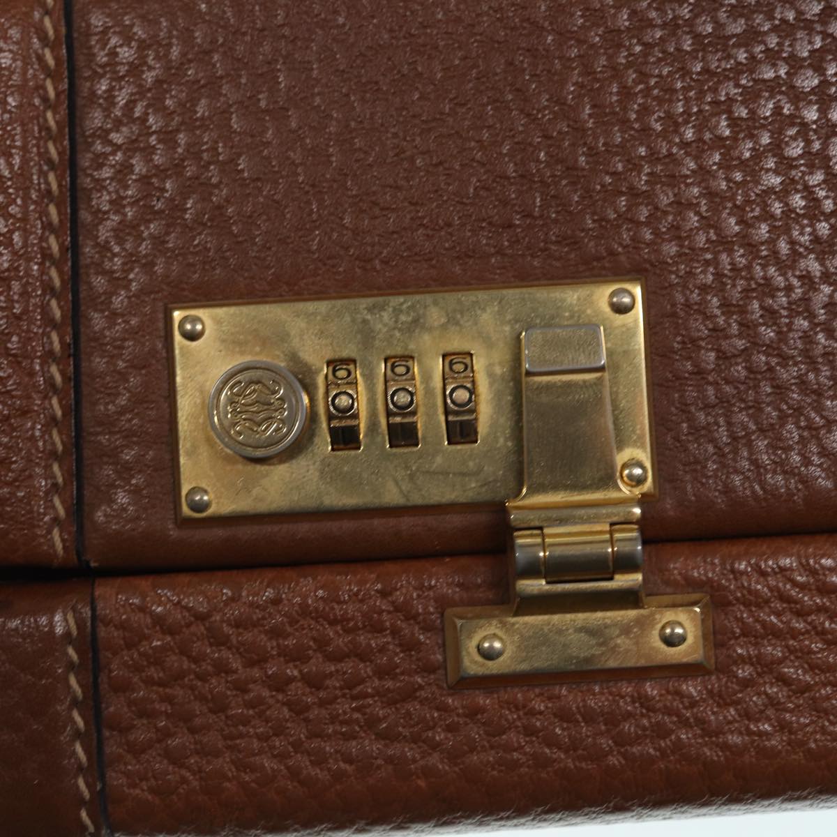 Loewe Brown Leather Briefcase Bag (Pre-Owned)