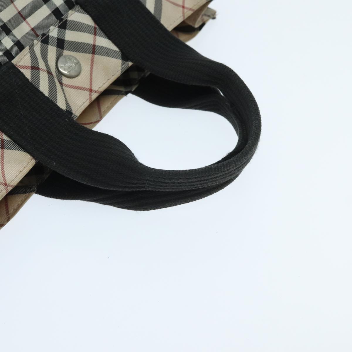 Burberry Nova Check Beige Synthetic Tote Bag (Pre-Owned)