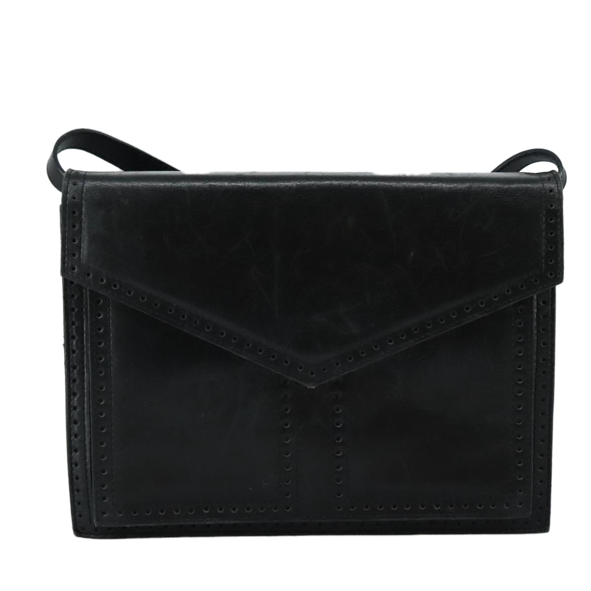 Yves Saint Laurent Black Leather Shoulder Bag (Pre-Owned)