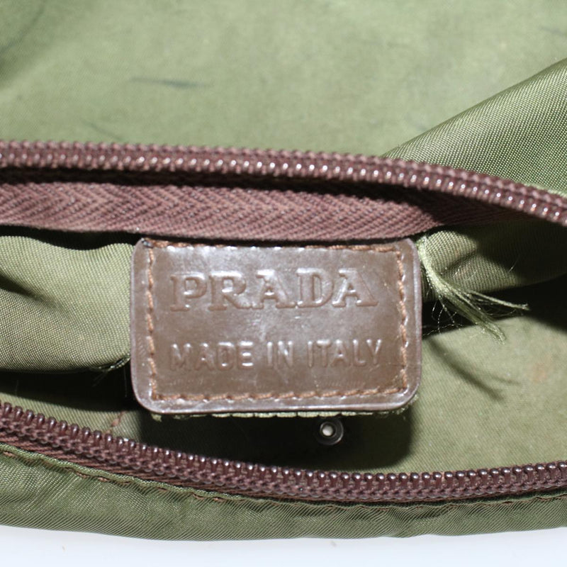 Prada Green Synthetic Clutch Bag (Pre-Owned)