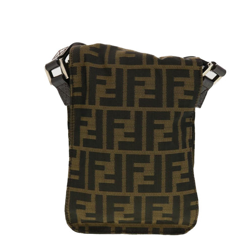 Fendi Brown Canvas Shoulder Bag (Pre-Owned)
