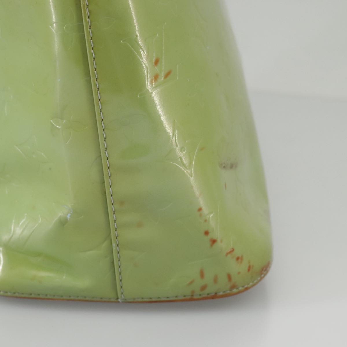Louis Vuitton Houston Green Patent Leather Handbag (Pre-Owned)