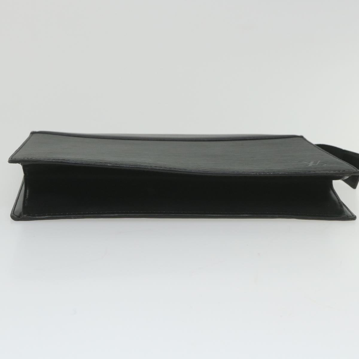 Louis Vuitton Trousse Pochette Black Leather Clutch Bag (Pre-Owned)