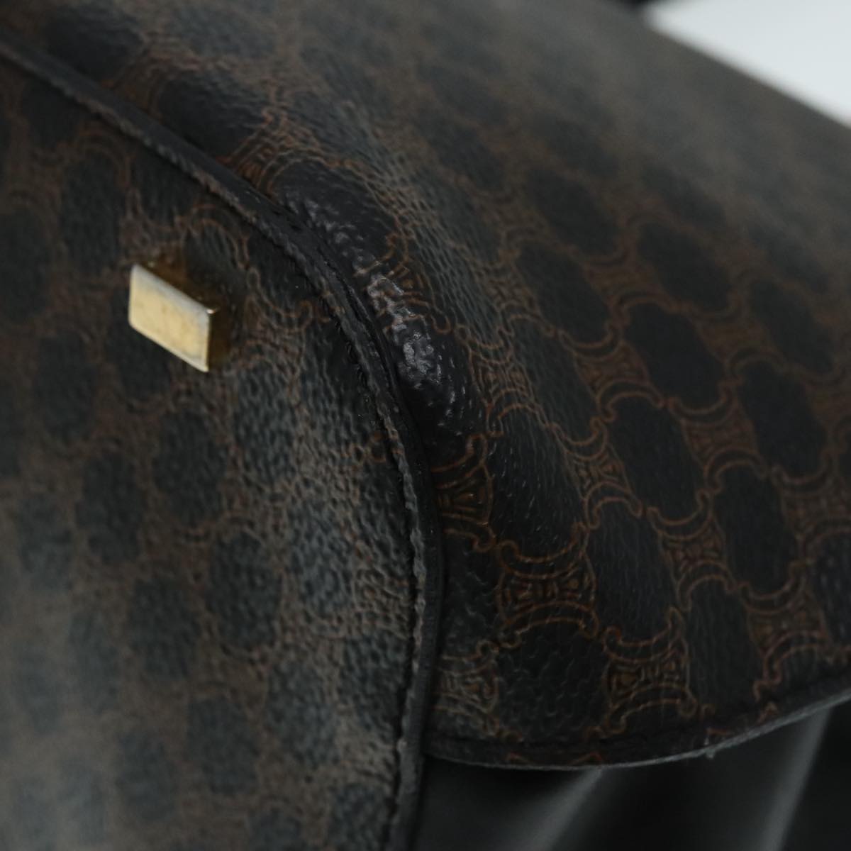 Céline Macadam Brown Canvas Handbag (Pre-Owned)
