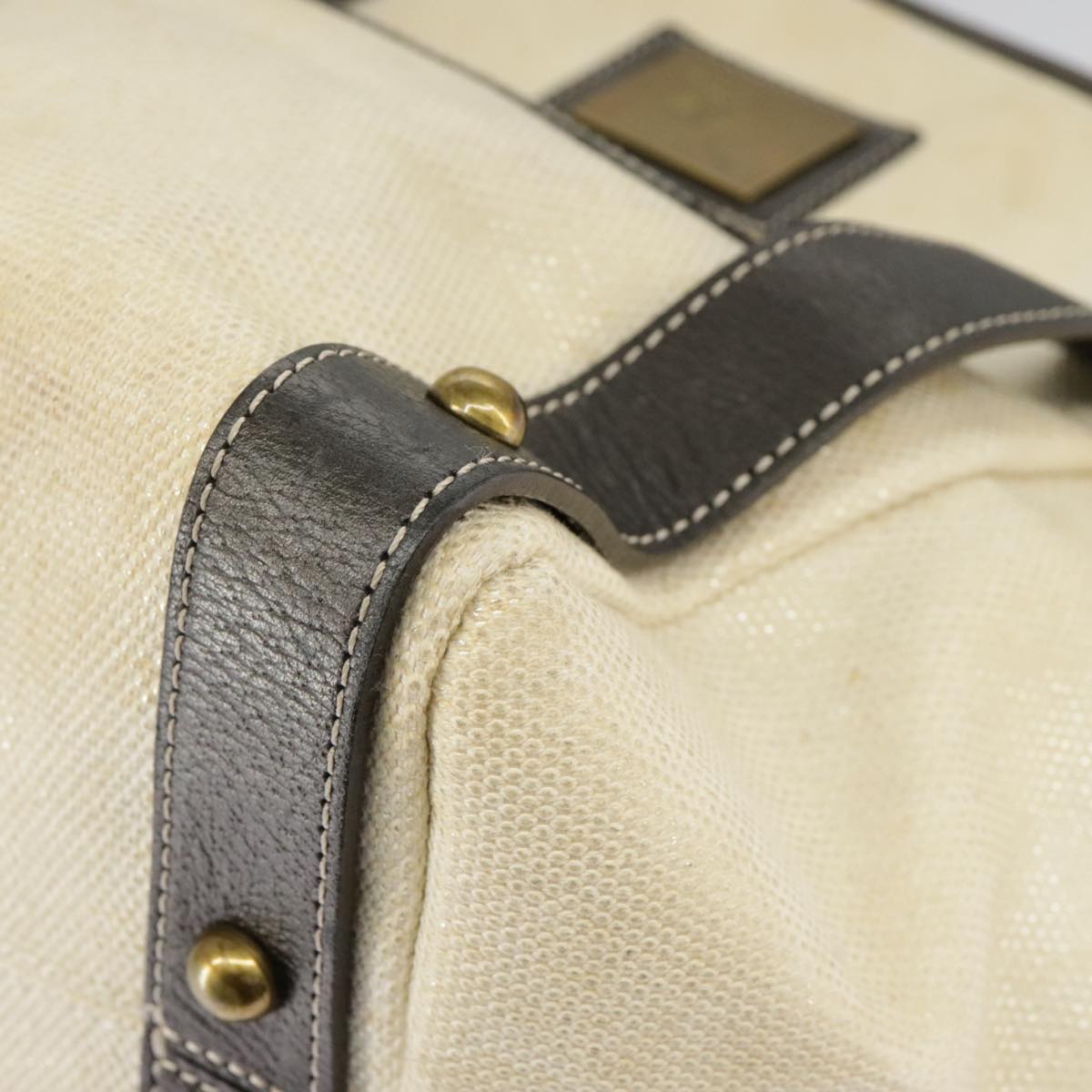 Burberry Blue Label Beige Canvas Tote Bag (Pre-Owned)