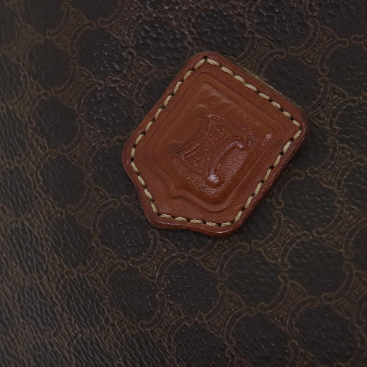 Céline Macadam Brown Canvas Handbag (Pre-Owned)