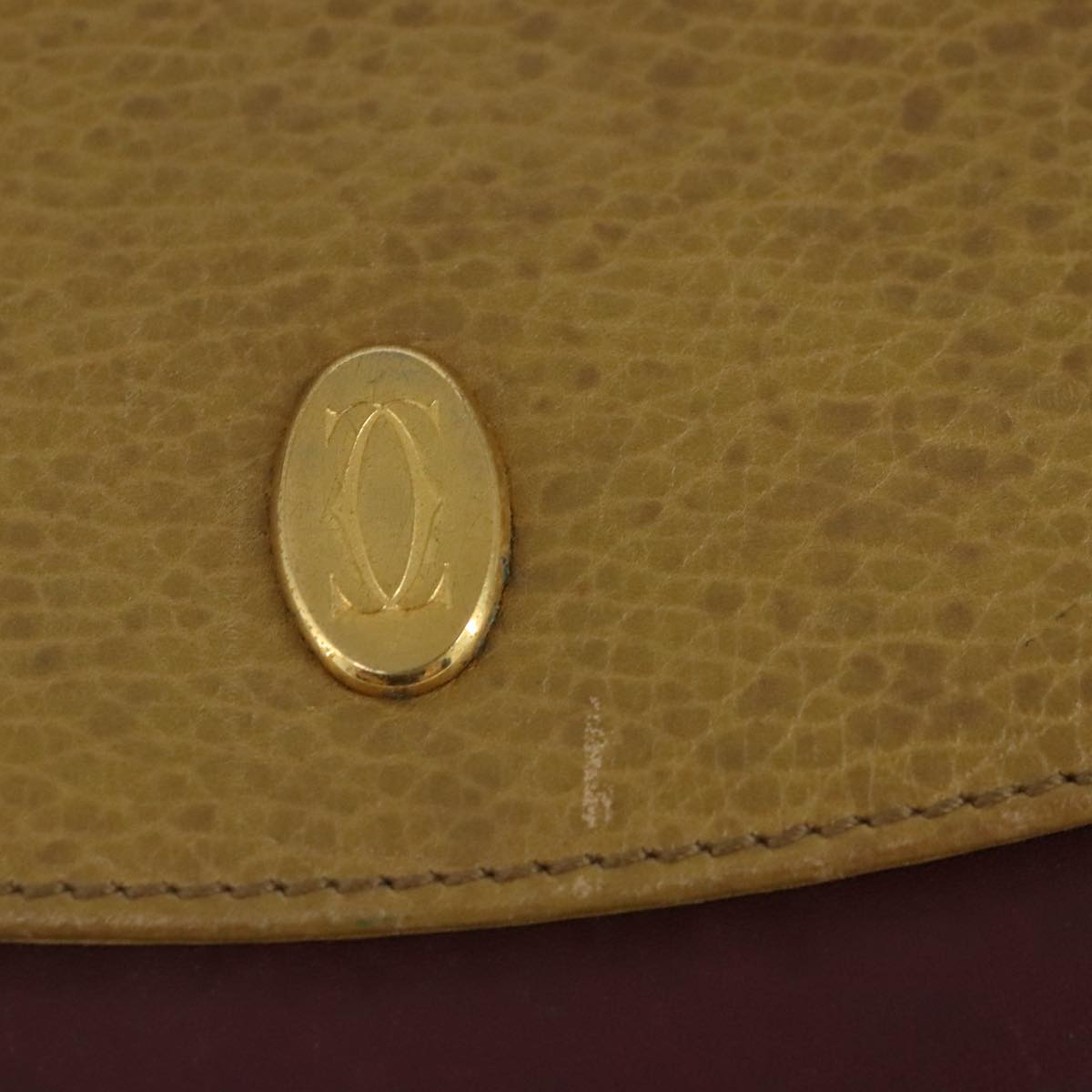 Cartier Must De Cartier Beige Leather Shoulder Bag (Pre-Owned)
