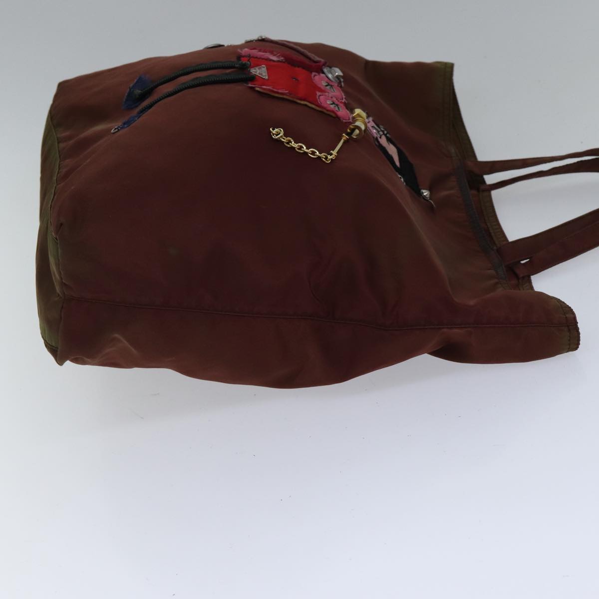 Prada Robot Brown Synthetic Tote Bag (Pre-Owned)