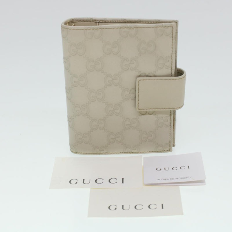 Gucci Gg Canvas White Canvas Wallet  (Pre-Owned)