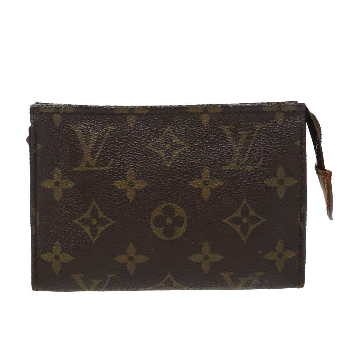 Louis Vuitton Poche Toilette 15 Brown Canvas Clutch Bag (Pre-Owned)