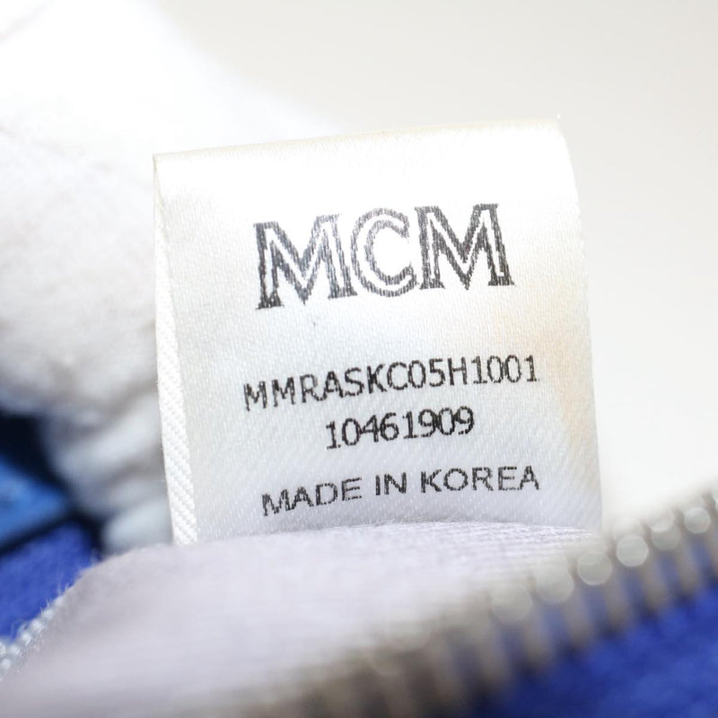 MCM Blue Leather Shoulder Bag (Pre-Owned)