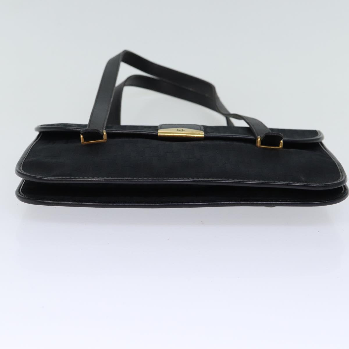 Dior Trotter Black Canvas Shoulder Bag (Pre-Owned)
