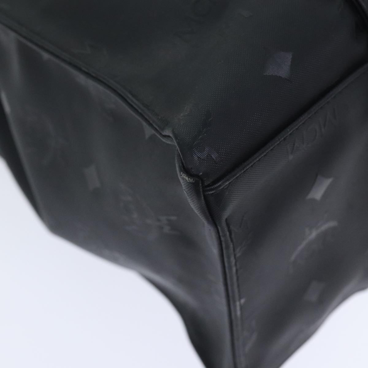 MCM Stark Visetos Black Leather Tote Bag (Pre-Owned)