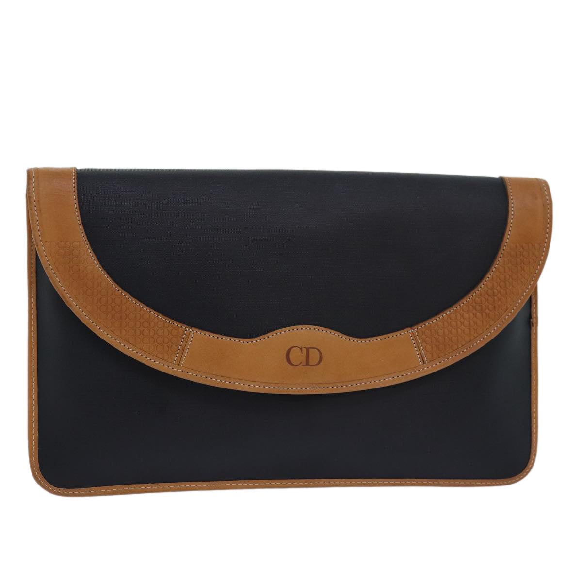 Dior Cd Navy Synthetic Clutch Bag (Pre-Owned)