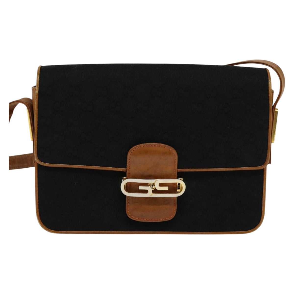 Gucci Black Canvas Shoulder Bag (Pre-Owned)