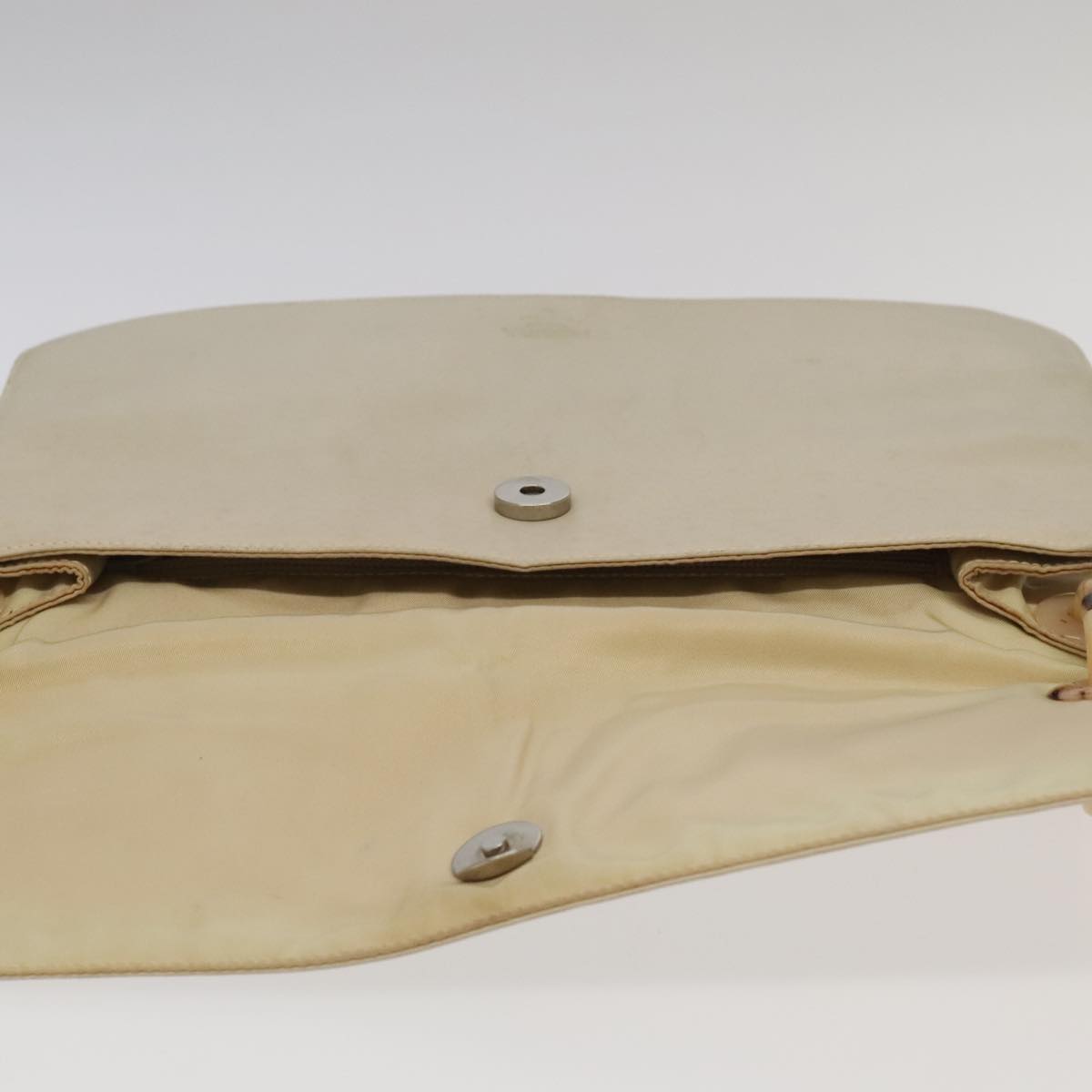 Prada Beige Leather Shoulder Bag (Pre-Owned)