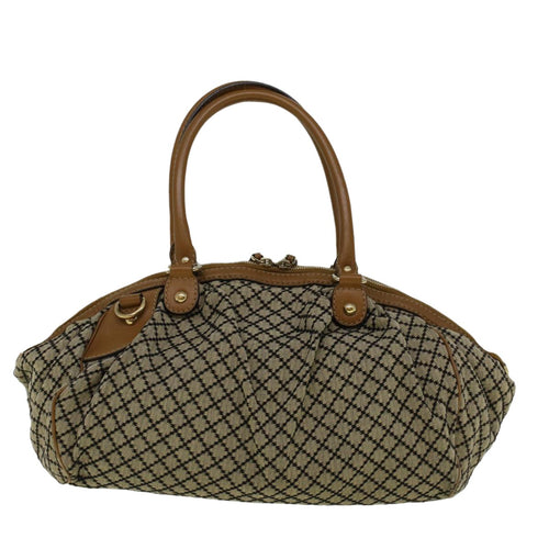 Gucci Sukey Beige Canvas Shoulder Bag (Pre-Owned)