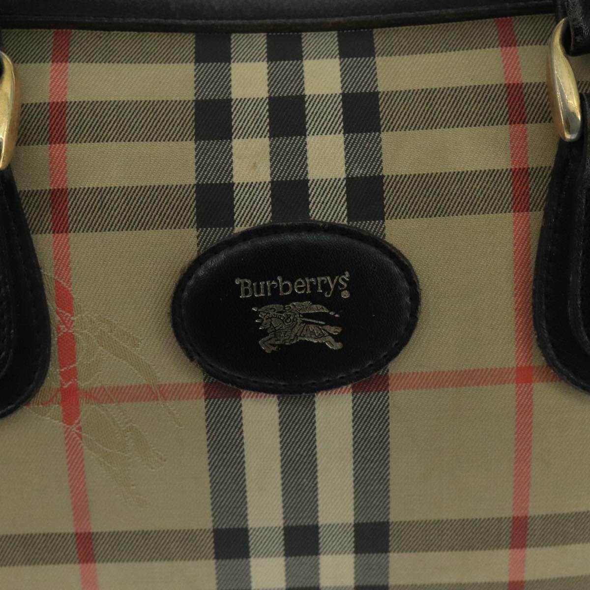 Burberry Nova Check Beige Canvas Travel Bag (Pre-Owned)