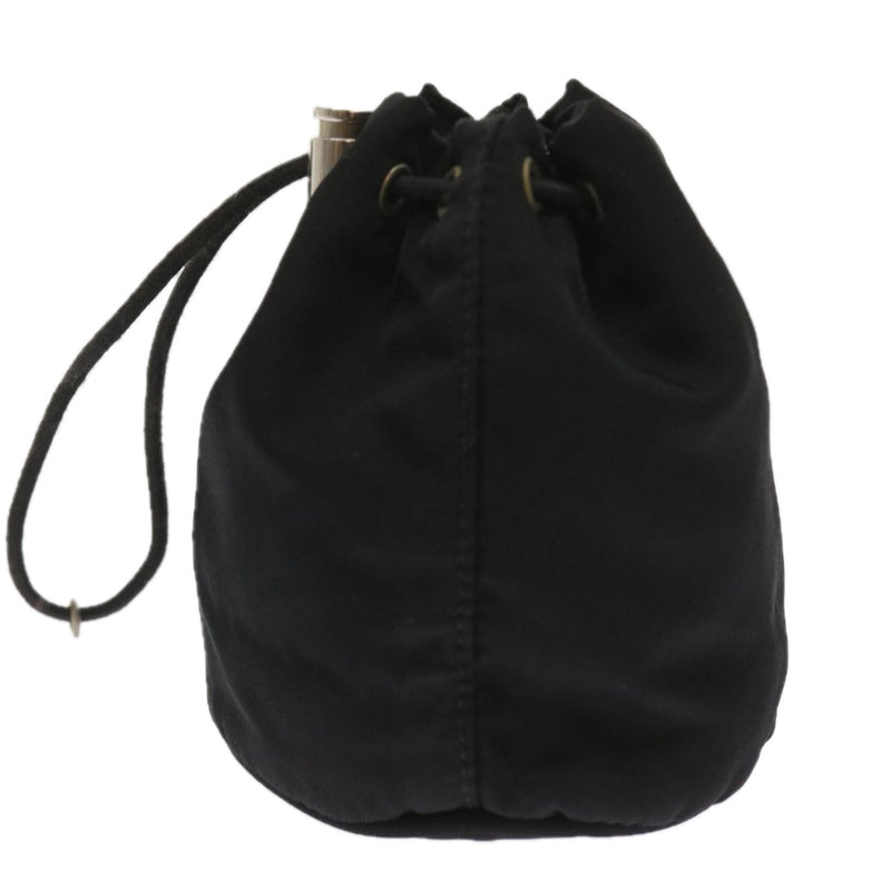 Prada Black Synthetic Clutch Bag (Pre-Owned)