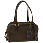 Prada Green Canvas Travel Bag (Pre-Owned)