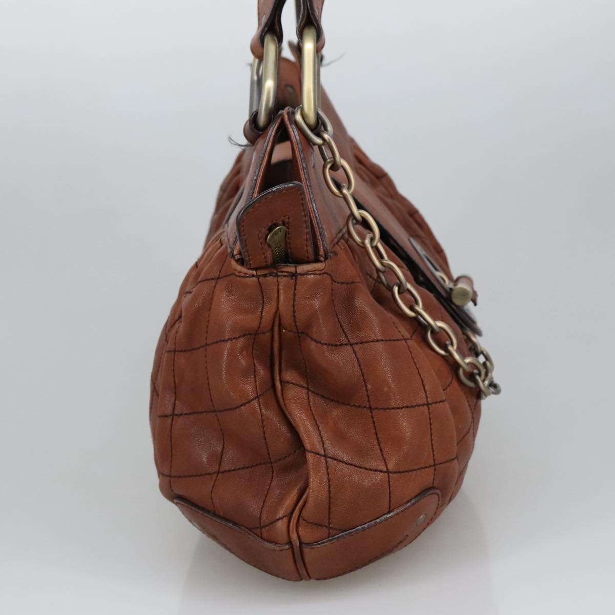 Bally Moreen T Brown Leather Handbag (Pre-Owned)