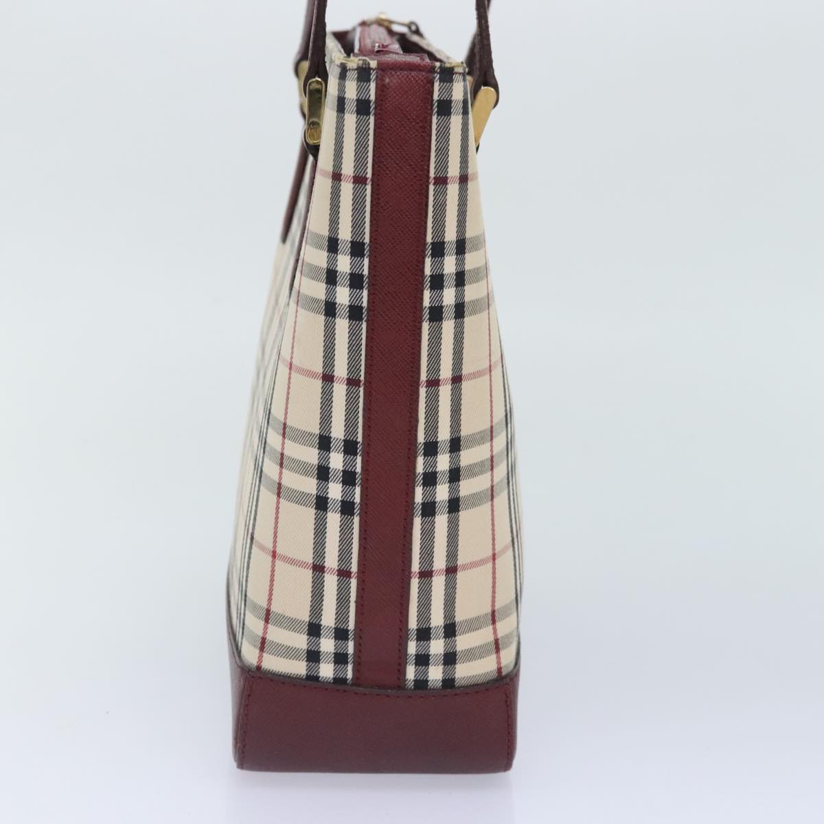 Burberry Nova Check Beige Canvas Tote Bag (Pre-Owned)