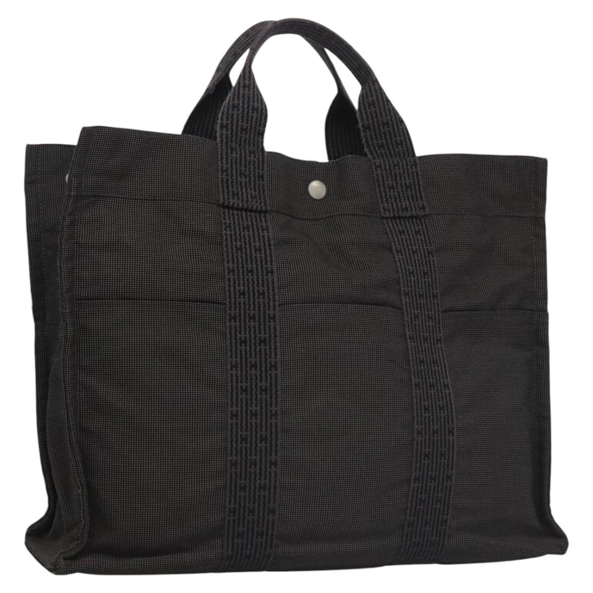 Hermès Herline Grey Canvas Tote Bag (Pre-Owned)