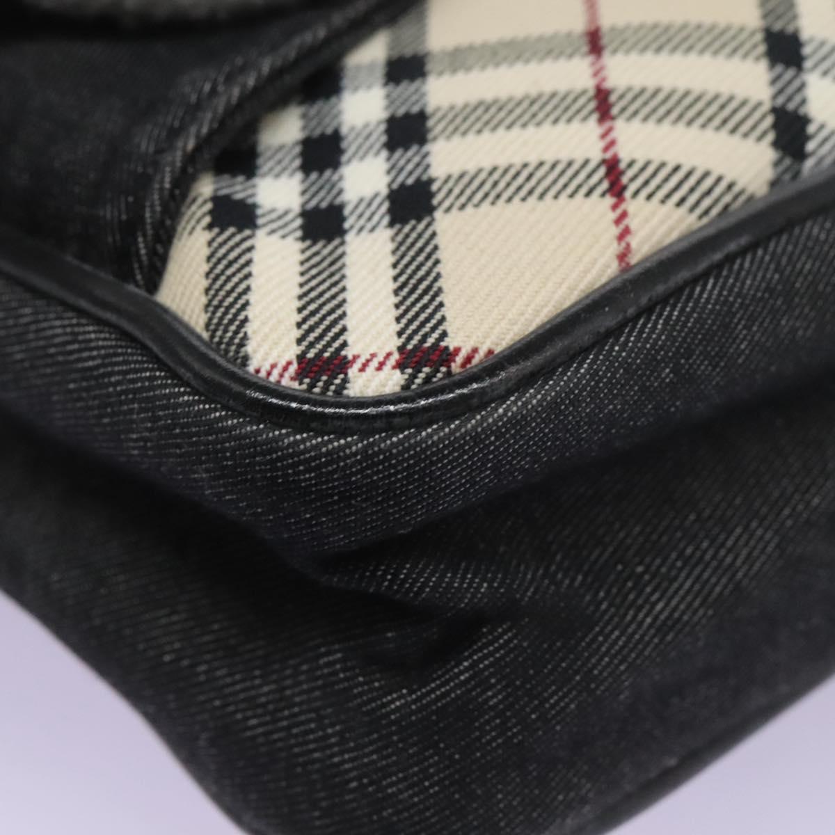 Burberry Nova Check Beige Canvas Shoulder Bag (Pre-Owned)