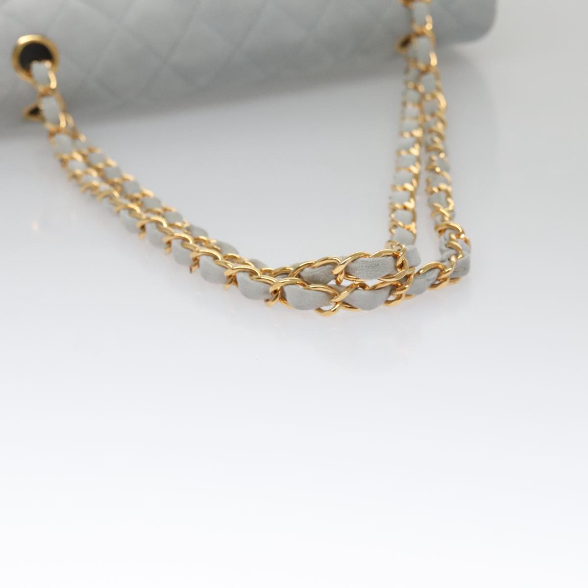 Chanel Timeless 23 Blue Suede Shoulder Bag (Pre-Owned)