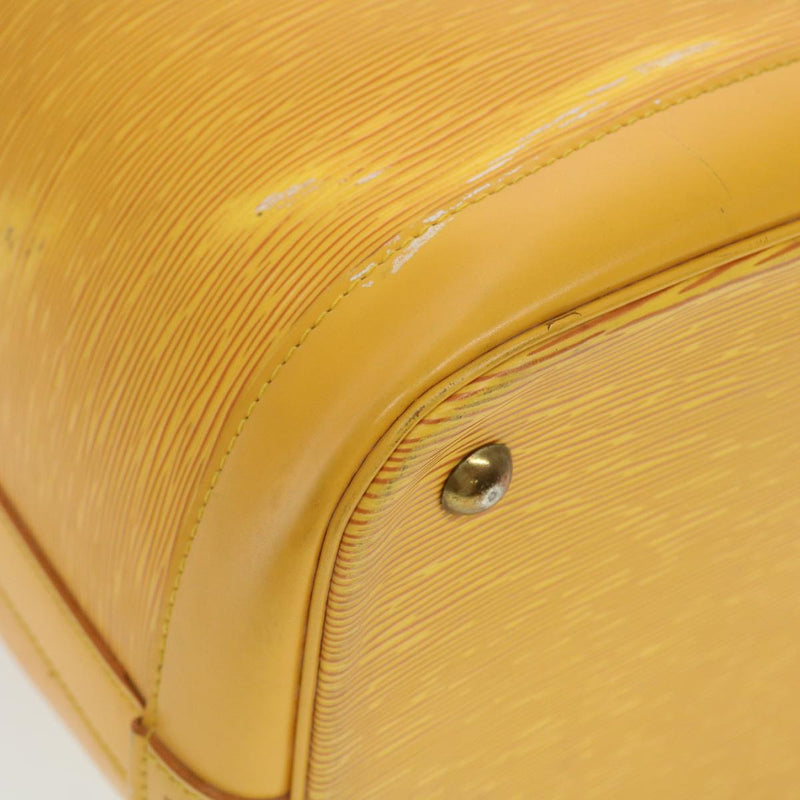 Louis Vuitton Boston Yellow Leather Travel Bag (Pre-Owned)