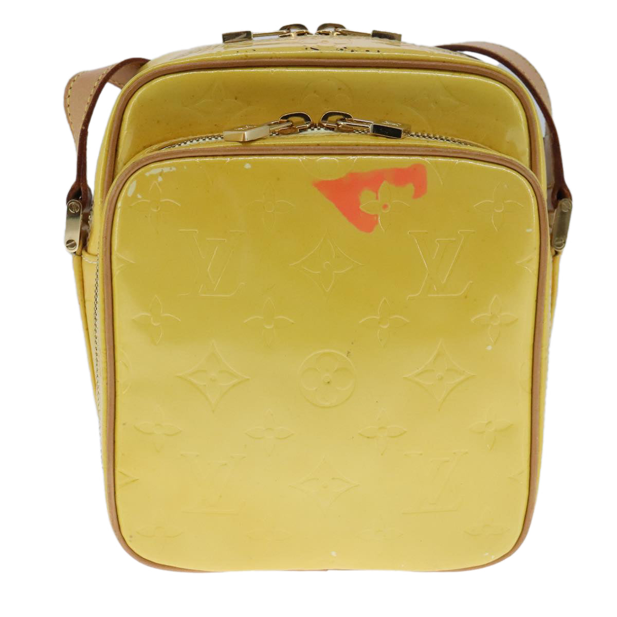 Louis Vuitton Wooster Yellow Patent Leather Shoulder Bag (Pre-Owned)