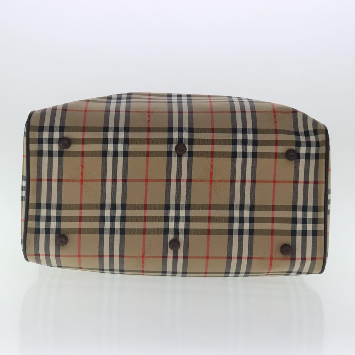 Burberry Nova Check Beige Canvas Travel Bag (Pre-Owned)