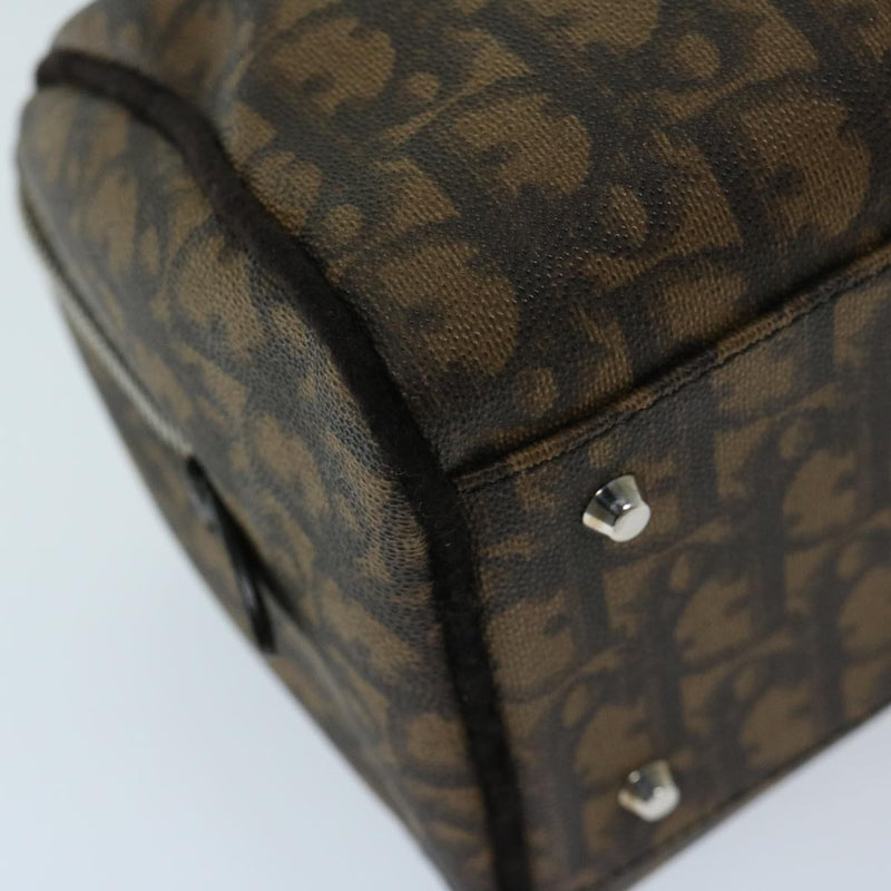 Dior Trotter Brown Canvas Handbag (Pre-Owned)