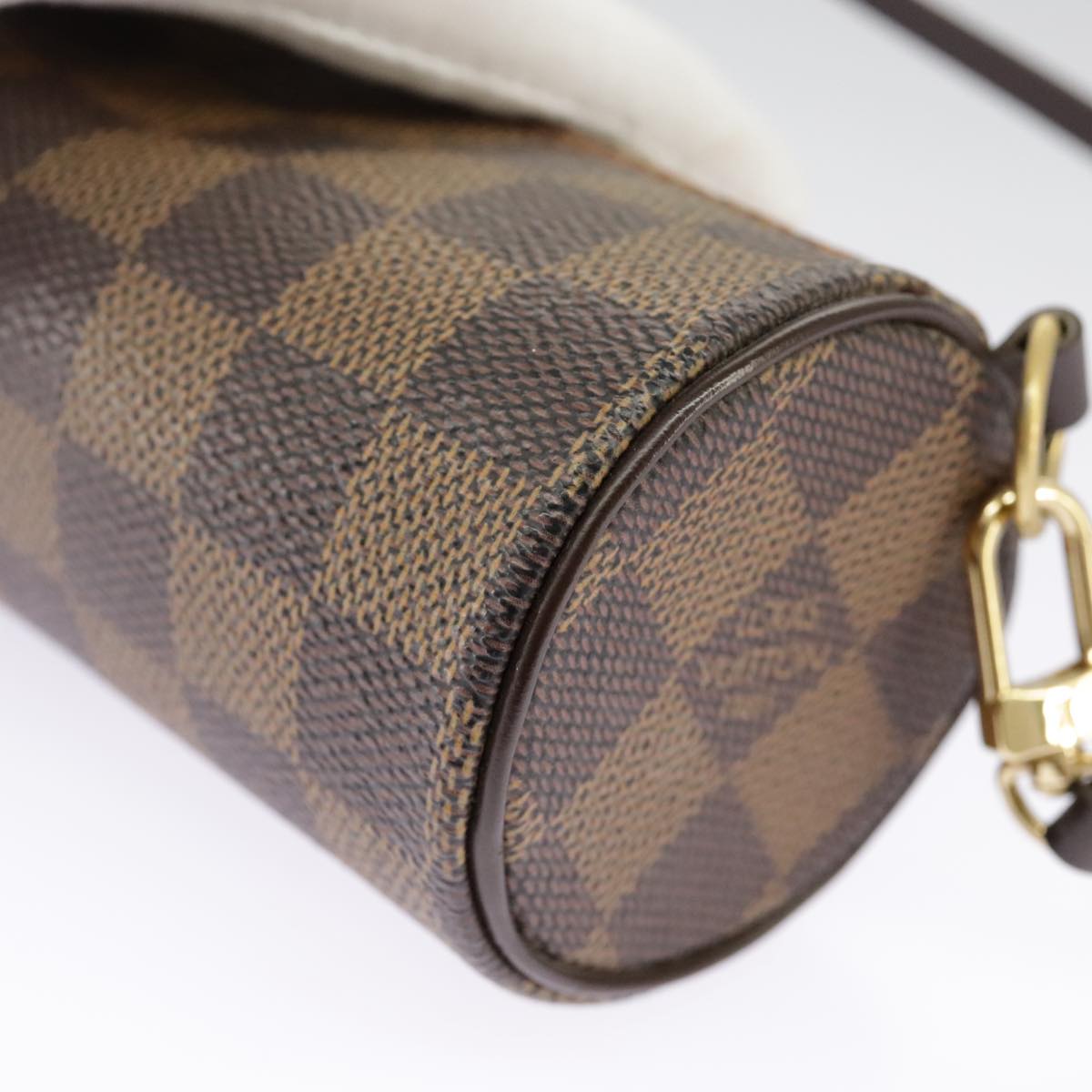 Louis Vuitton Mini Baby Papillon Brown Canvas Clutch Bag (Pre-Owned)
