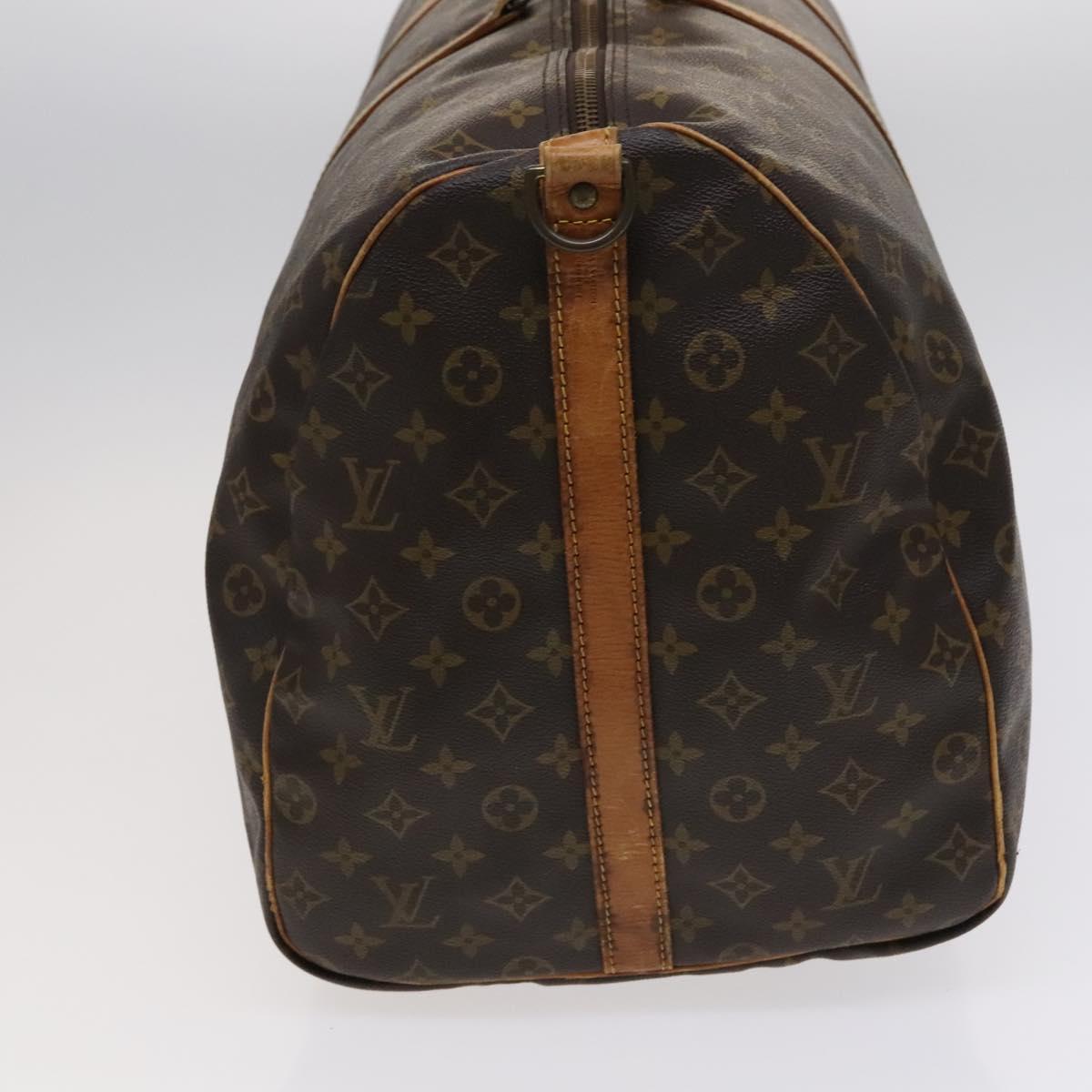Louis Vuitton Keepall Bandoulière 60 Brown Canvas Travel Bag (Pre-Owned)